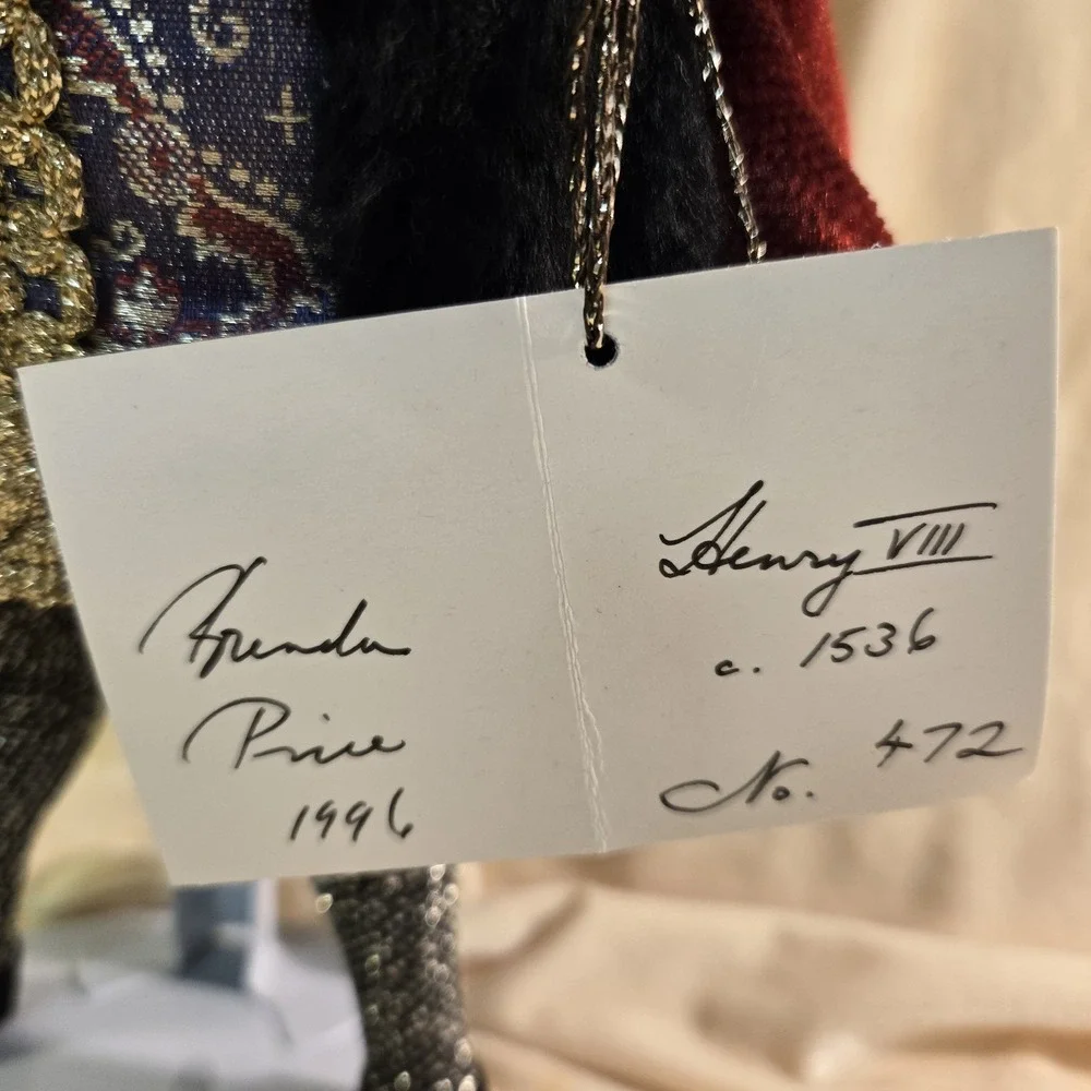 King Henry VIII Brenda Price 14 in. Royal Heritage Doll w/ Box & Stand 1996 #472